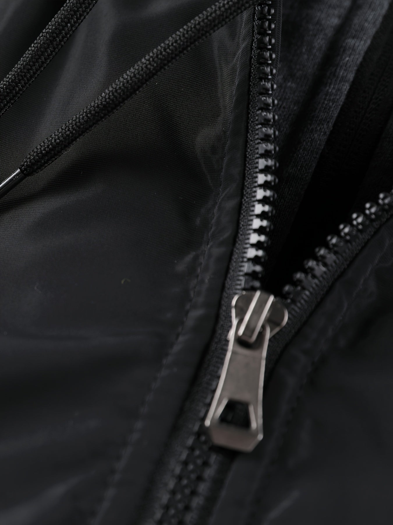 Men'S Winter Jacket with Detachable Hood - Warm Fleece-Lined Zip-Up Coat, & Orange Contrast Design, Polyester Lining, Regular Fit for Cold Weather, Casual Outerwear, Durable Zipper Closure