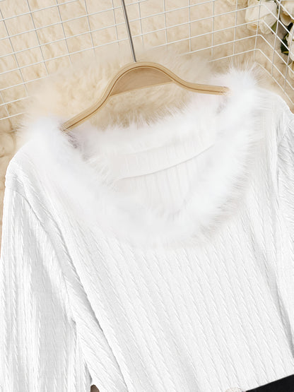 Plus Size - Plus Size, Women'S Elegant Formal Party Dress - Long Sleeve V-Neck with Adjustable Waist Belt, Flared Skirt - Elegant Evening Gown for Christmas, Galas, Weddings - Plus Size Friendly - Black Formal Attire, Formal