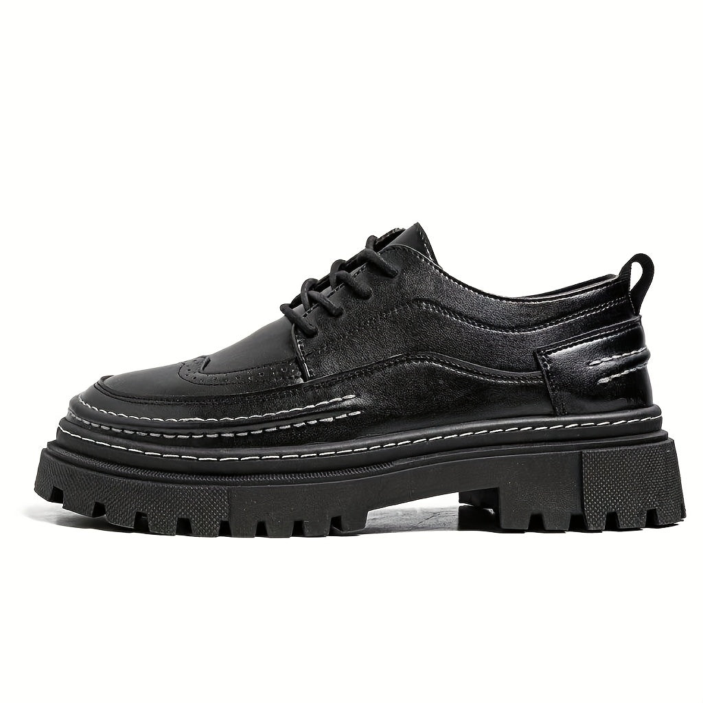Men's Business Casual Height-Increasing Lace-Up Formal Shoes