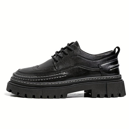 Men's Business Casual Height-Increasing Lace-Up Formal Shoes