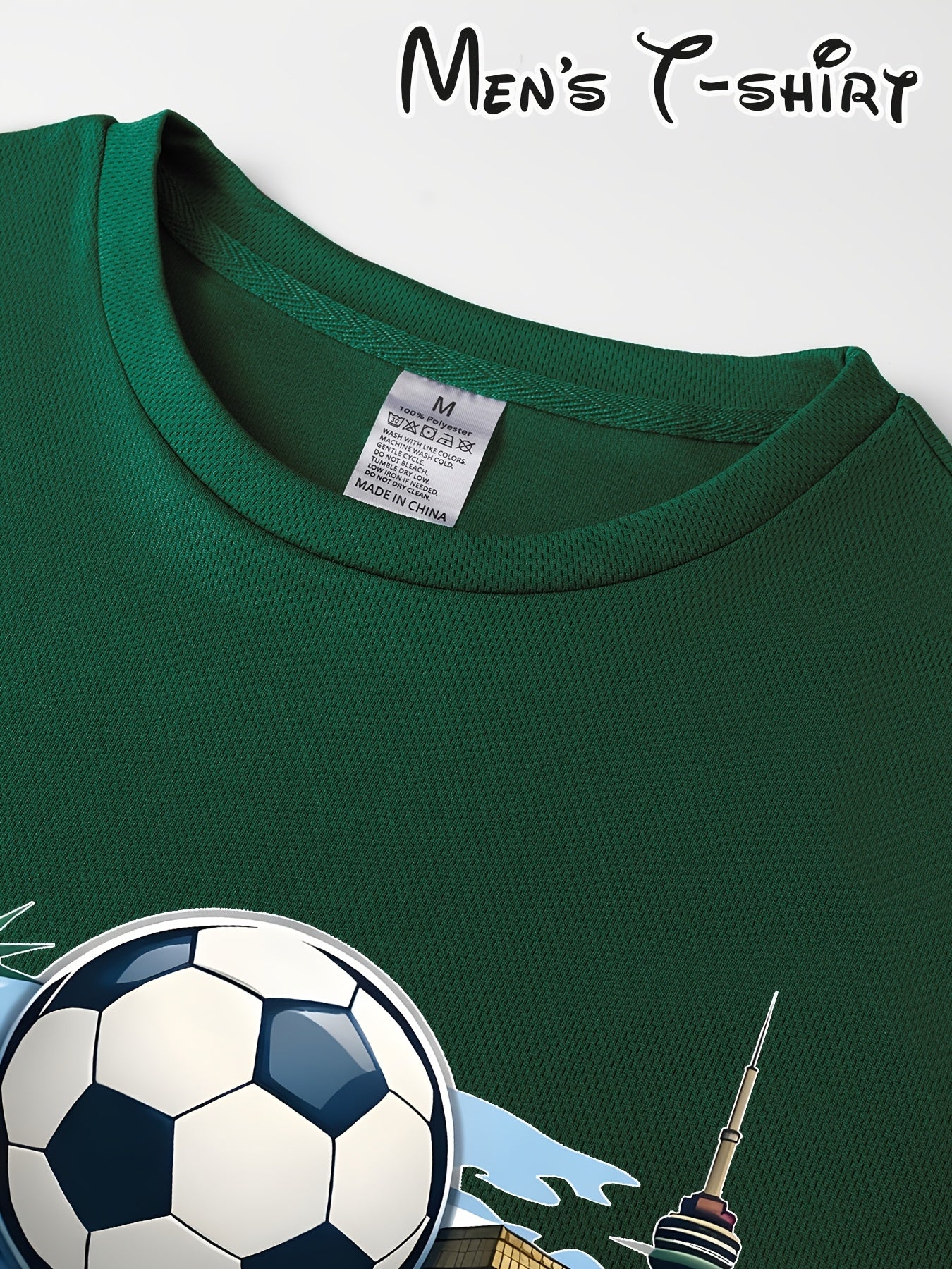 Men's 2026 World Cup Casual Landmark Print Polyester T-Shirt