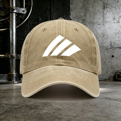 Men's Casual White Slashes Baseball Cap for All Seasons