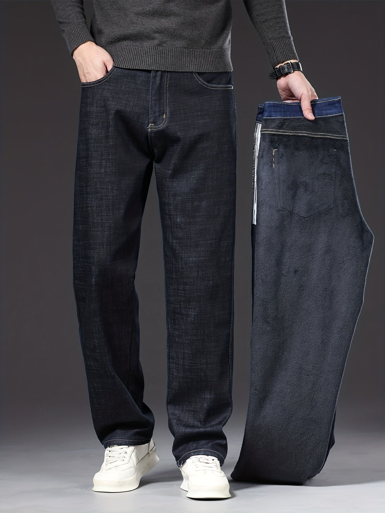 Geng Yuanshi High-End Summer Men's Jeans New Trend Fashion Straight-Leg Light Business Stretch Denim Pants