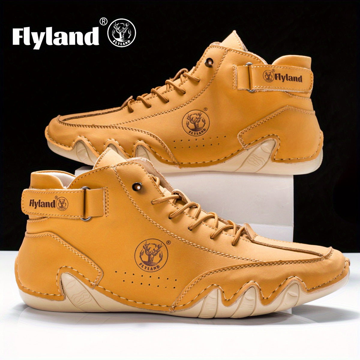 Men's Vintage Classic Genuine Leather Ankle Chukka Boots