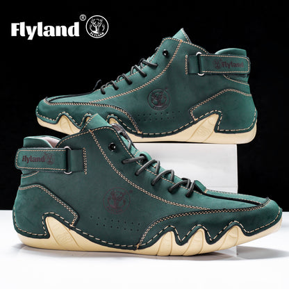 Men's Vintage Classic Genuine Leather Ankle Chukka Boots