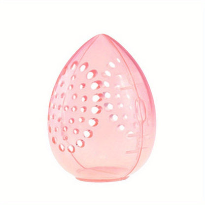 1pc Sponge Organizer, Mini Transparent Travel Makeup Sponge Storage Box, Travel Portable Sponge Case