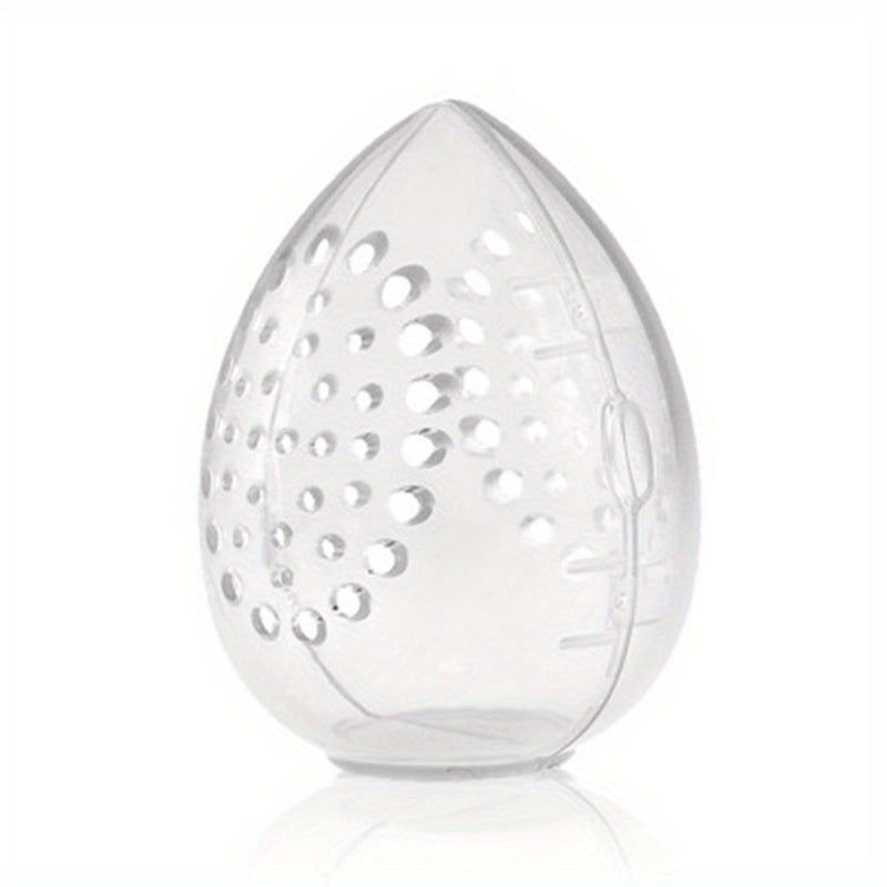 1pc Sponge Organizer, Mini Transparent Travel Makeup Sponge Storage Box, Travel Portable Sponge Case