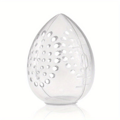 1pc Sponge Organizer, Mini Transparent Travel Makeup Sponge Storage Box, Travel Portable Sponge Case