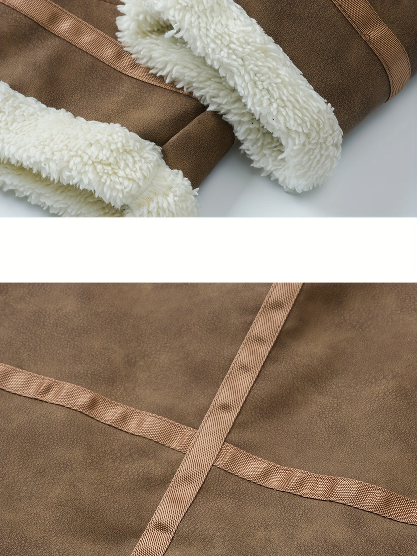 Men's Heavy-Duty Winter Bomber Jacket with - Full-Zip Workwear Coat, Collar & Full-Zip Front, Full-Zip Closure (No Bulk), Golden-Tone Button-like Closure, Hand Washable - Tan/Beige/Brown/Pink/Gray/Purple