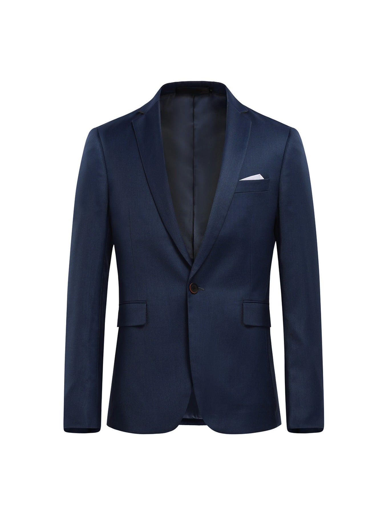 3pcs Men's Formal Suit Set, Men's Formal One Button Lapel Suit Jacket + Classic Matching Vest + Pants, Wedding Banquet & Business Occasion