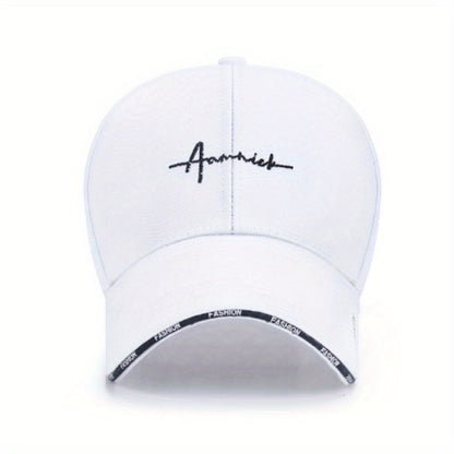 1pc Spring And Autumn Casual Letter Sunshade Baseball Cap For Youth, Men, And Women, Student Couple Hat Christmas Gift