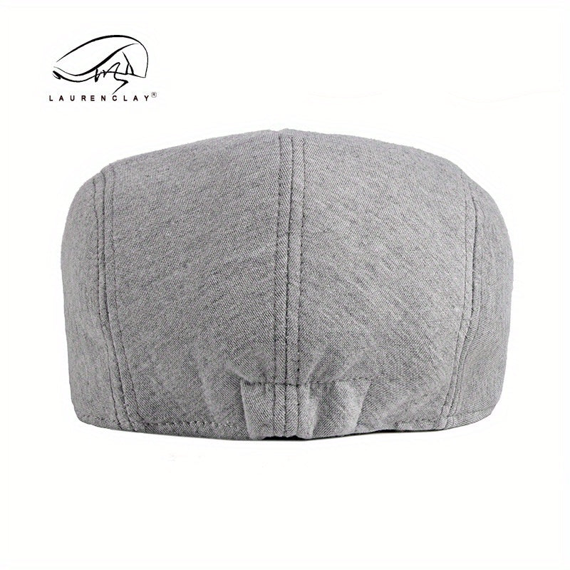 Retro, Men's Gatsby Newsboy Cap - Fashionable Polyester Flat Hat for Driving, Taxi & Hunting
