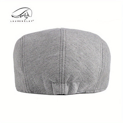Retro, Men's Gatsby Newsboy Cap - Fashionable Polyester Flat Hat for Driving, Taxi & Hunting