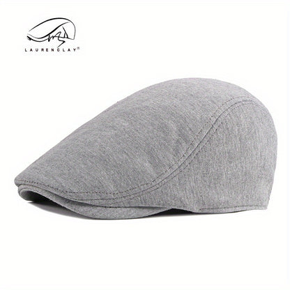 Retro, Men's Gatsby Newsboy Cap - Fashionable Polyester Flat Hat for Driving, Taxi & Hunting
