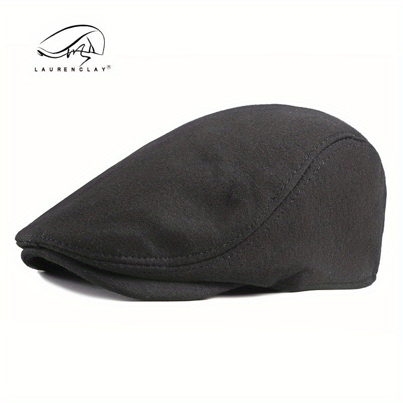 Retro, Men's Gatsby Newsboy Cap - Fashionable Polyester Flat Hat for Driving, Taxi & Hunting