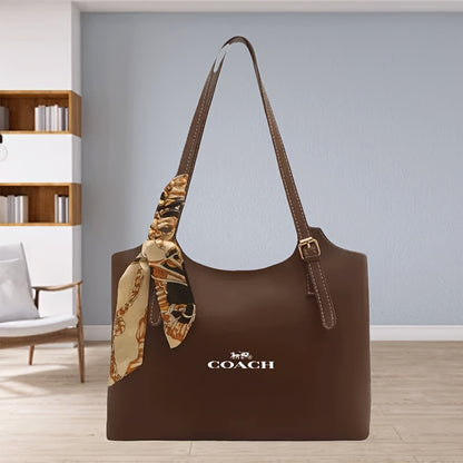 Retro Large Cotton Tote Bag with Adjustable Strap for Travel