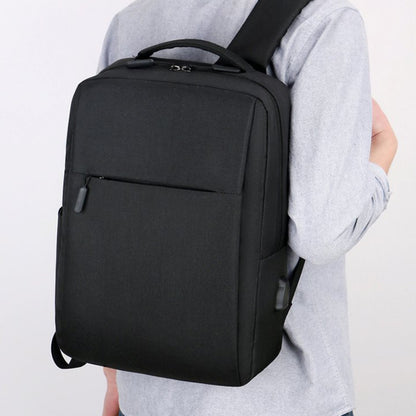 1pc Oxford Travel Backpack, Casual Style, Large Capacity, Multi-Functional Storage, Ideal for Commuting, School, Office, and Outings, Machine Washable, No Rechargeable Battery - Gray