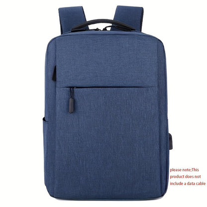 1pc Oxford Travel Backpack, Casual Style, Large Capacity, Multi-Functional Storage, Ideal for Commuting, School, Office, and Outings, Machine Washable, No Rechargeable Battery - Gray