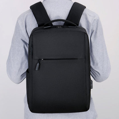 1pc Oxford Travel Backpack, Casual Style, Large Capacity, Multi-Functional Storage, Ideal for Commuting, School, Office, and Outings, Machine Washable, No Rechargeable Battery - Gray