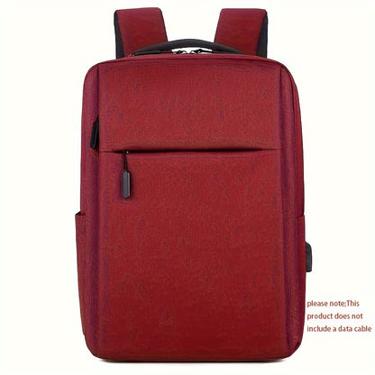 1pc Oxford Travel Backpack, Casual Style, Large Capacity, Multi-Functional Storage, Ideal for Commuting, School, Office, and Outings, Machine Washable, No Rechargeable Battery - Gray