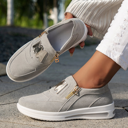 Women's Low-Top Sneakers, Breathable Mesh Upper, Soft Insole, PU Outsole, Comfortable And Lightweight, Suitable For All Seasons plus size