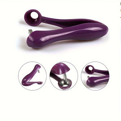 Quick Easy Cherry Pitter - Handheld Plastic Cherry & Olive Pitter Tool with Comfort Grip for Baking & Snacking - Portable Kitchen Gadget