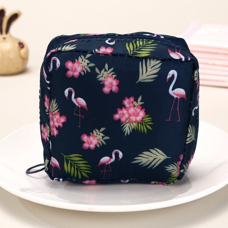 Cartoon Sanitary Napkin Storage Bag, Menstrual Cup Pouch Nursing Pad Holder Tampon Bags Feminine Product Pouches Portable Period Kit Bag For Girls Women