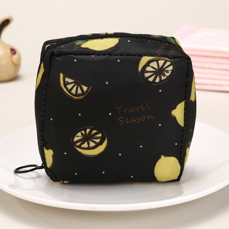 Cartoon Sanitary Napkin Storage Bag, Menstrual Cup Pouch Nursing Pad Holder Tampon Bags Feminine Product Pouches Portable Period Kit Bag For Girls Women