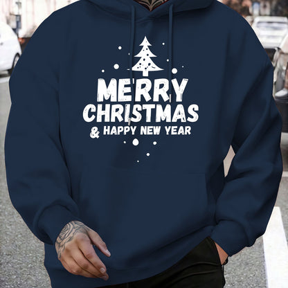 Men'S Fashion Trendy Hooded Sweatshirt | Casual Style, Regular Fit, Winter Season, Print Pattern, Slight Stretch Fabric