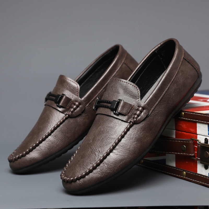 Men's Korean Style Casual Slip-On Loafers for All Season