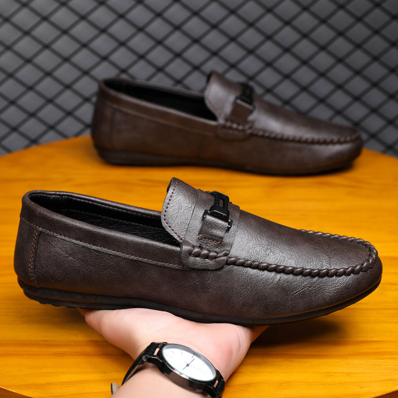 Men's Korean Style Casual Slip-On Loafers for All Season