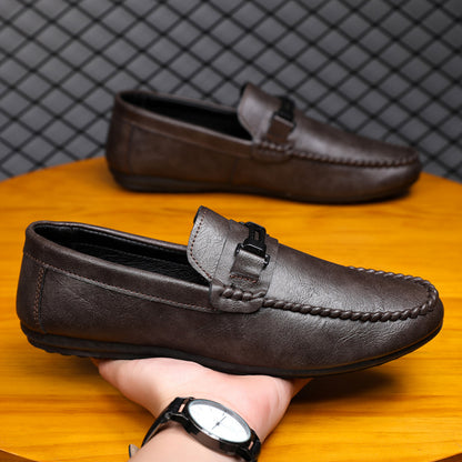 Men's Korean Style Casual Slip-On Loafers for All Season