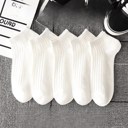 10/20/30/50 Pairs of Socks Spring/Summer Sweat Absorbing Men's and Women's Style Small White Socks Simple and Versatile High-looking Short Socks Boat Socks