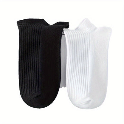 10/20/30/50 Pairs of Socks Spring/Summer Sweat Absorbing Men's and Women's Style Small White Socks Simple and Versatile High-looking Short Socks Boat Socks