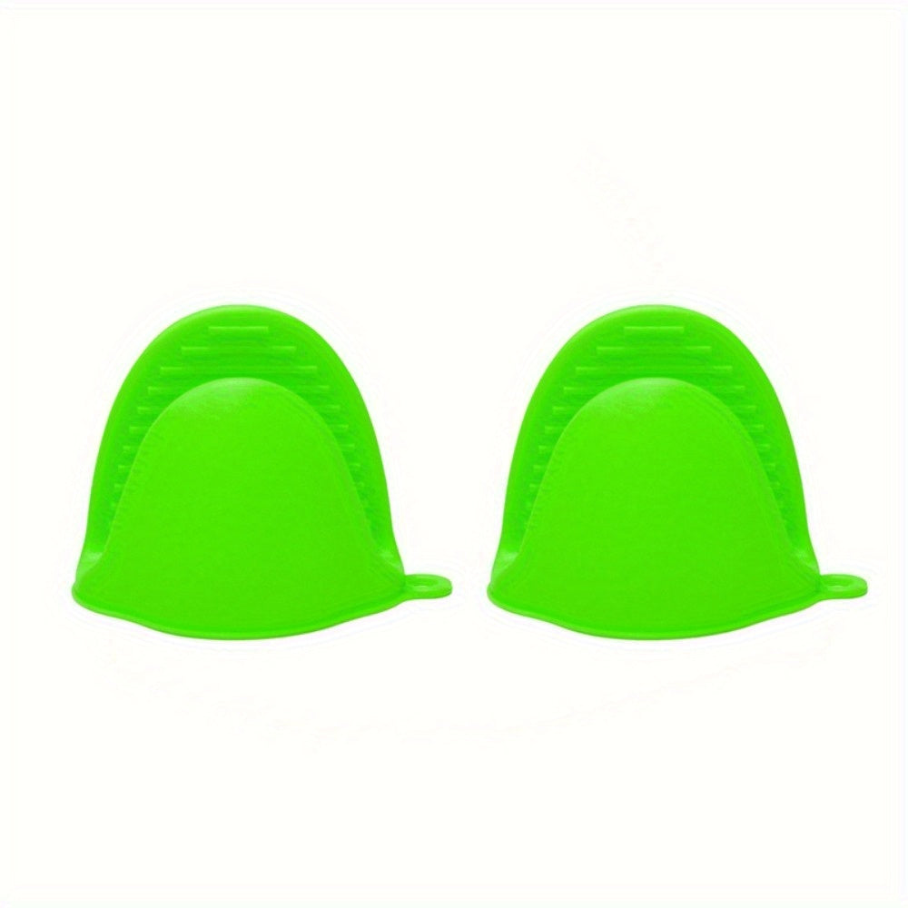 1 Pair Silicone Pot Holder Anti-scalding Clip Gloves - Չսահող բռնելով Խոհանոց, Կրկնակի Ձեռքեր, Հարմար է Խոհանոցի, Թխելու, Խոհարարական Խոհանոցի Առարկաների | Գունագեղ խոհանոցային սպասք՝ չսահող ամանի սեղմակ