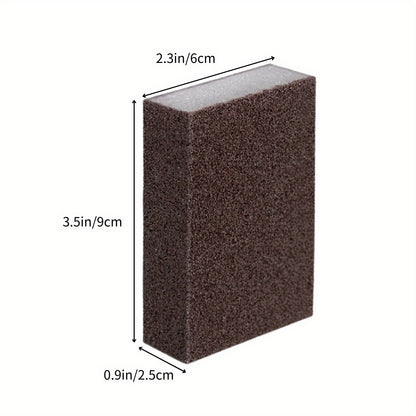 5-Pack Kitchen Cleaning Sponges - Non-Electric Heavy-Duty Scouring Pads, Manual Emery for Descaling, Rust & Stain Removal, Cookware & Dishwashing Scrubbers