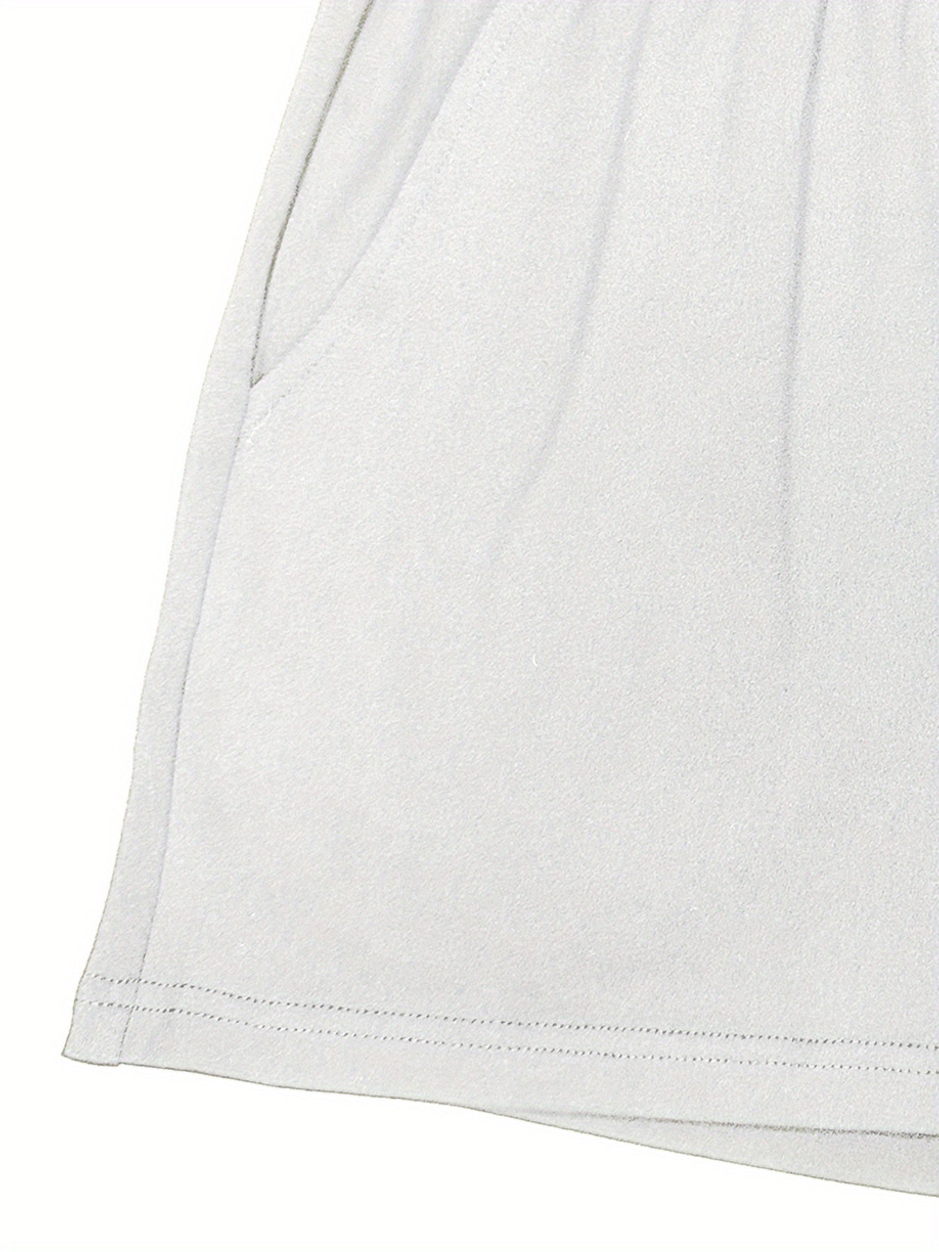 Brooklyn Letter Print Casual T-shirts &amp; Shorts հավաքածու կանանց համար՝ ձգվող պոլիեսթեր խառնուրդ, լվացվող մեքենայում