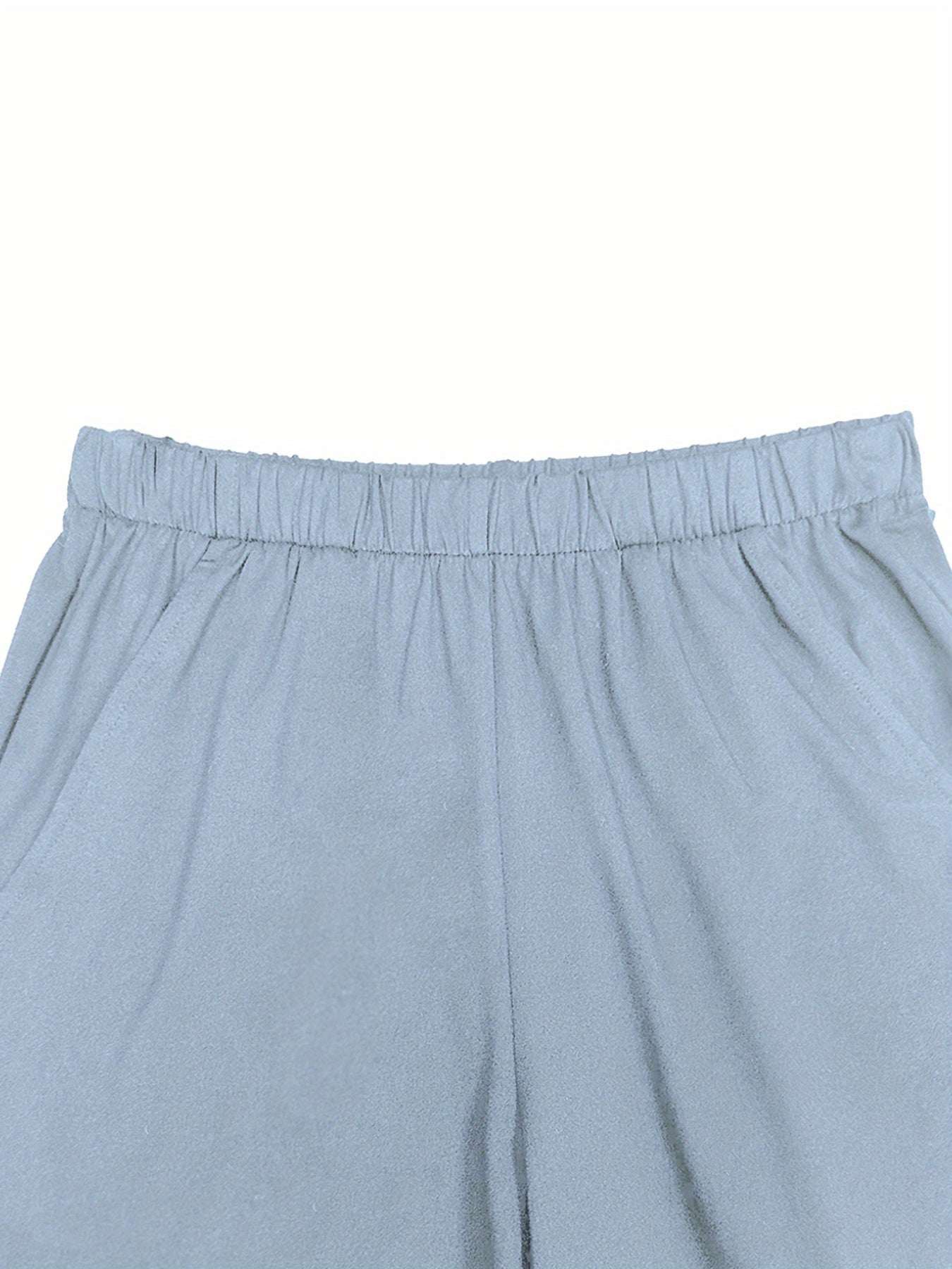 Brooklyn Letter Print Casual T-shirts &amp; Shorts հավաքածու կանանց համար՝ ձգվող պոլիեսթեր խառնուրդ, լվացվող մեքենայում