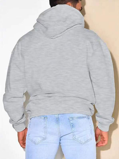 Men'S Red Hoodie with Santa Claus & Beer Mug Graphic - "Ho Ho Ho! It'S the Most Wonderful Time for a Beer!" - Cozy Plush Pullover for Fall & Winter, Casual Holiday Wear, Christmas Clothes, Plus Size