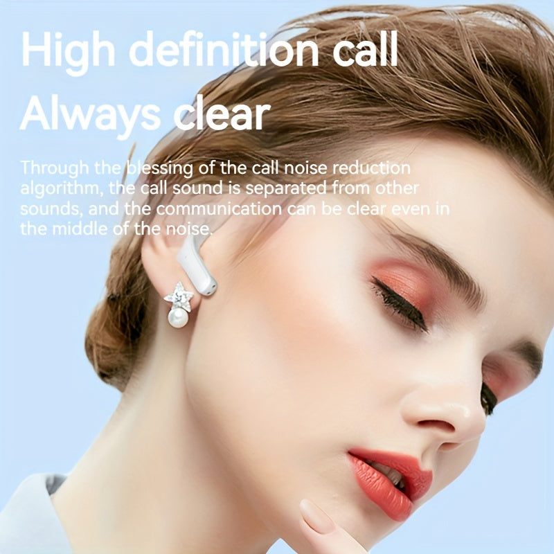 Introducing The Latest Wireless Earbuds with an Exceptionally Long Battery Life - Compact Dual Stereo In-Ear Headphones Designed for Sports And Gaming, Featuring USB Charging And Noise Cancellation for Calls.