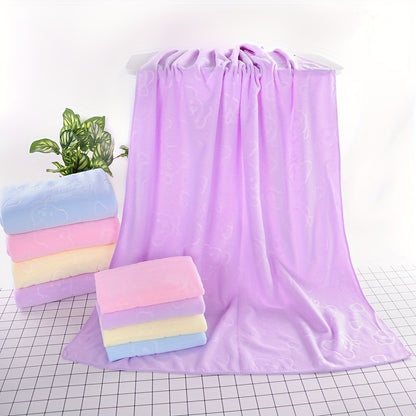 1 հատ Ultra Fine Microfiber լոգանքի սրբիչ, փափուկ և դիմացկուն, հաստացած ներծծող, արջի տպագիր, տանը և լողափում օգտագործման համար, կոմերցիոն մաքրում, տարբեր գույներ