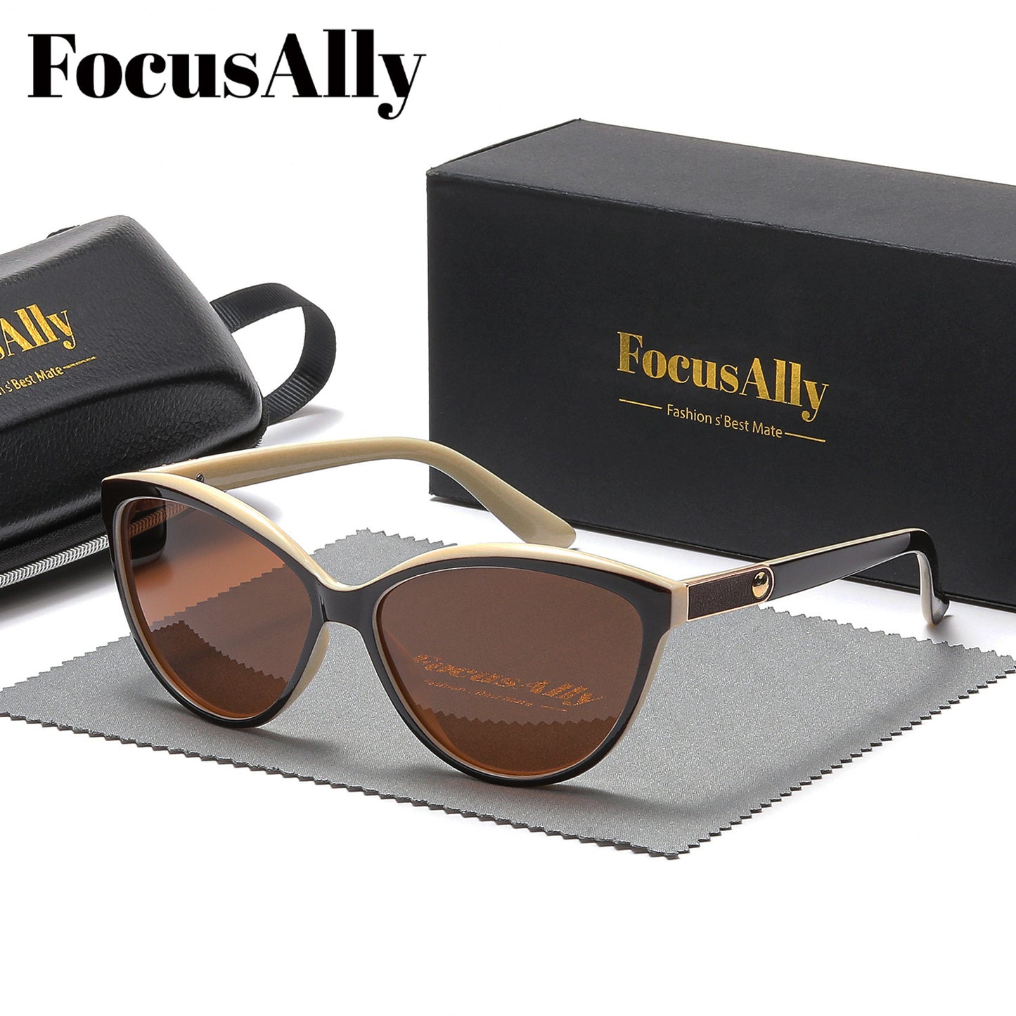 Women's Retro Cat Eye Glasses with TAC Lenses & PC Frame
