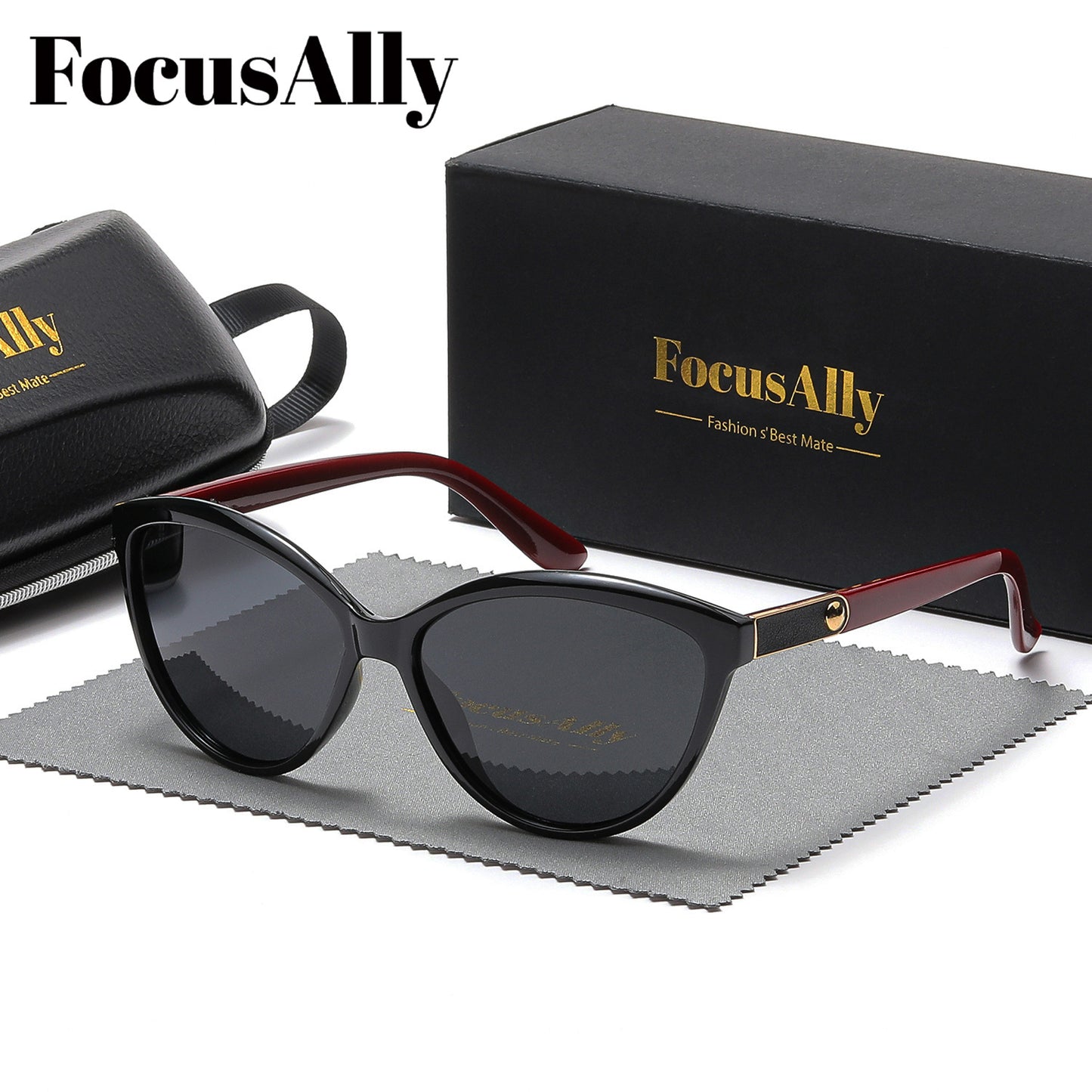 Women's Retro Cat Eye Glasses with TAC Lenses & PC Frame