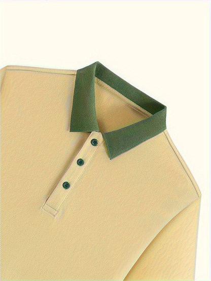 Men's Casual Shirt with OOS Print - Breathable, Stretch Fabric for Golf & Outdoor Activities, Summer Fashion