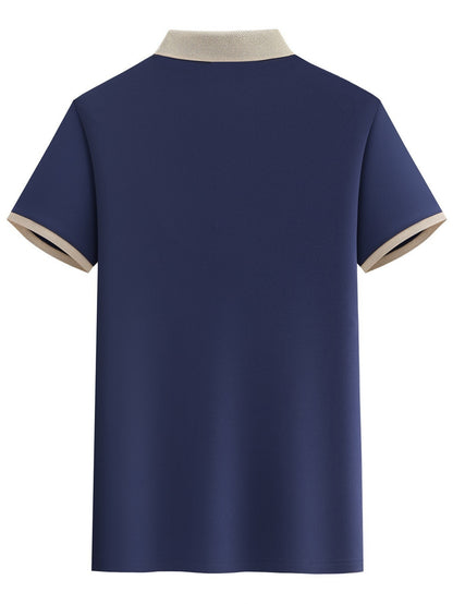 Men's Casual Shirt with OOS Print - Breathable, Stretch Fabric for Golf & Outdoor Activities, Summer Fashion
