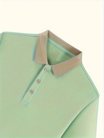 Men's Casual Shirt with OOS Print - Breathable, Stretch Fabric for Golf & Outdoor Activities, Summer Fashion