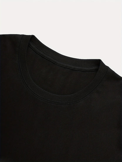 Women's Inspirational Letter Print T-Shirt - Short Sleeve Crew Neck Casual Top with Uplifting Message "You Are Amazing" - Black, Perfect for Spring & Summer, Motivational Clothing | Inspirational Apparel | Knit Construction