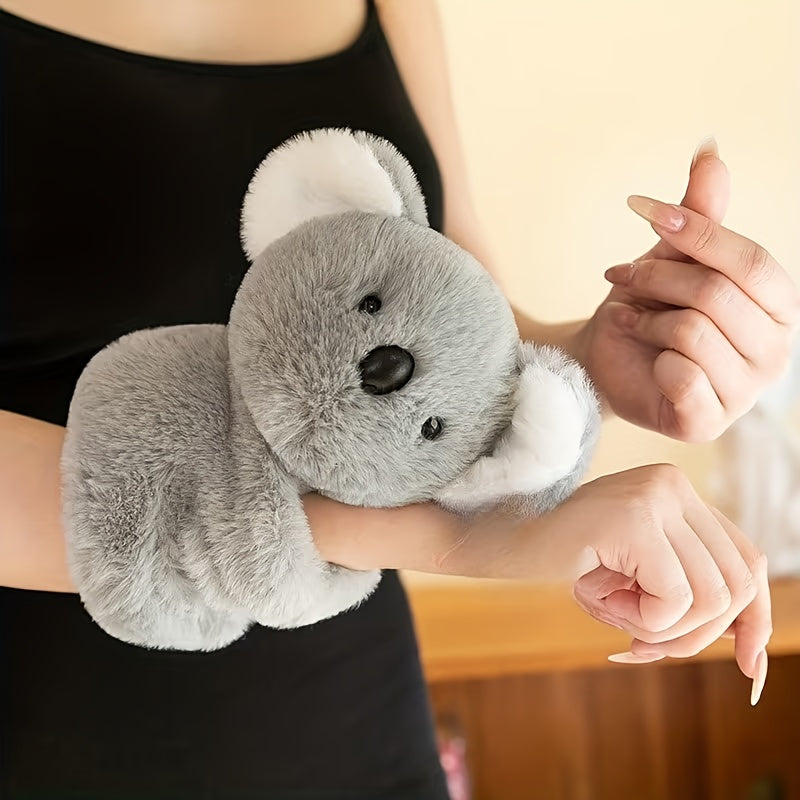 Կոալա փափուկ խաղալիք | Մուգ մոխրագույն, մուլտֆիլմային նախշերով, դիմացկուն ընտանի կենդանու ուղեկից փոքր ցեղատեսակների համար - իդեալական նվեր կոալաների սիրահարների համար