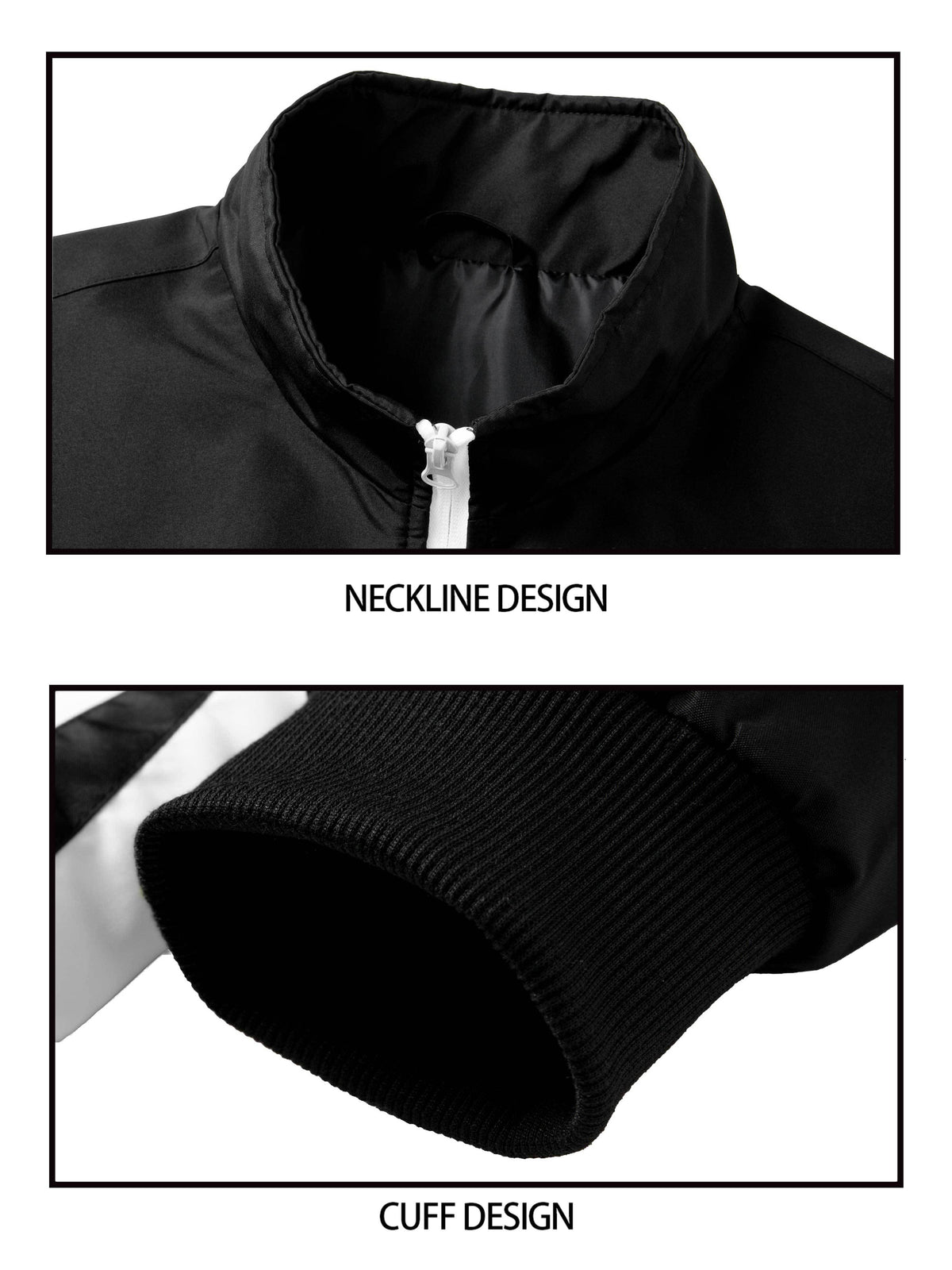 Men's Spring/Fall Stand Collar Zipper Tracksuit Set