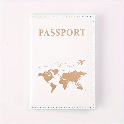 1 PC Gilding Passport Cover Holder, Travel Wallet Passport Case